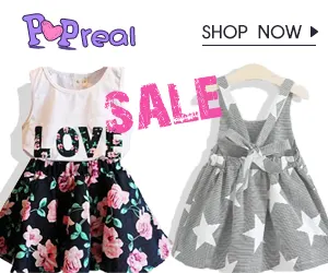 Popreal Toddler Long Dress Sales