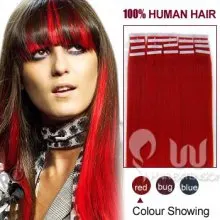 20 inch Red Indian Remy Hair Tape Hair Extensions 20PCS 20 inch Red Indian Remy Hair Tape Hair Extensions 20PCS