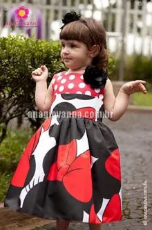 vestido da minnie para festa infantil