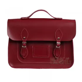Bolsa Croisfelt Satchel II, Carteiro, Vermelha burgundy/marsala, 13''