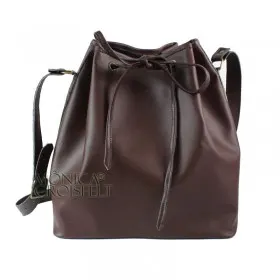 Bolsa Saco Marrom Café - Pouch/Bucket Bag - Frete Grátis