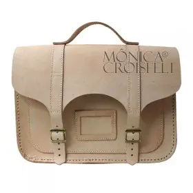 Bolsa Croisfelt Satchel, Cor Natural, Couro Legítimo, 13''