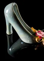 Sapato Peep Toe Cravo