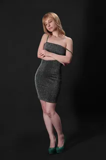 Contrast Hem Sleeveless Khaki Dress