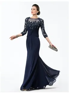 Hot selling Jewel Appliques/Sequins Evening Dress