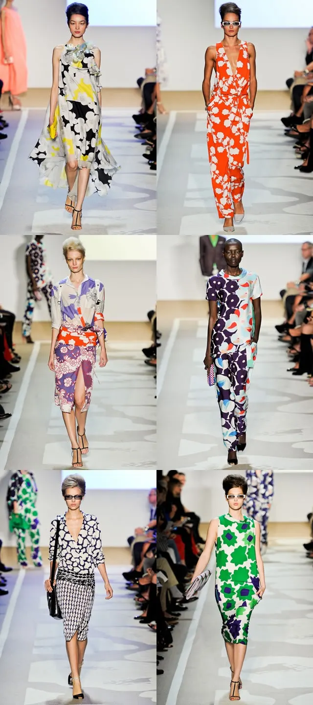 Semana da Moda de Nova Iorque Verão 2012- Diane Von Furstenberg declara paixão à tendência Flower Era - Cleon Gostinski - Fonte Vogue